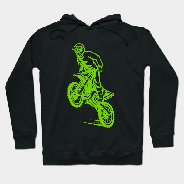 Stunt Biker - Design is dedicated to Dare Devils Hoodie by Eskitus Fashion